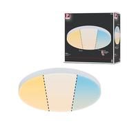 Paulmann 79892 Panel LED Velora redondo 300mm 1530lm, White Switch, blanco, redondo, luminaria de techo, metal, 3000K
