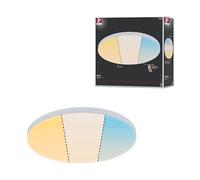 Paulmann 79893 Panel LED Velora redondo 400mm 2130lm, White Switch, blanco, redondo, luminaria de techo, metal, 3000K