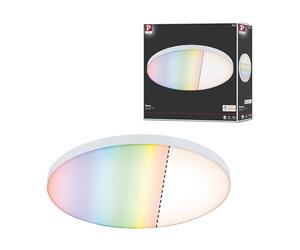 Paulmann 79897 Panel LED Velora Smart Home Zigbee 400mm, redondo, incl. 1x22W, regulable, control del color RGBW, luminaria de techo, 3000K