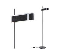Paulmann lámpara de pie LED Jagun, antracita, fieltro, atenuable en 3