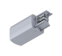 Paulmann 91359 ProRail3-Sistema de raíles (conexión Final Izquierdo, 99,5 x 35 mm, máx. Sistema de rieles Plateado de 3680 W para Techo de Metal y plástico, Plata