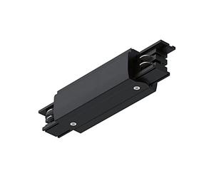 Paulmann 91366 Sistema ProRail3 de alimentación central, 167 x 35 mm, máx. 3.680W Negro Riel de techo de metal y plástico, Mid Feed Schwarz