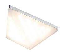 Paulmann 92031 Kite - Lámpara led para muebles (forma triangular, 8 VA 230/12 V, 149 x 143 mm, incluye 1 bombilla de 6,2 W, aluminio cepillado)