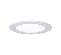 Paulmann 92059 Panel empotrable LED, plafón redondo, luz 12 W 4000 K blanco neutro, panel LED blanco IP44 resistente a salpicaduras de agua, con fuente de luz incluida