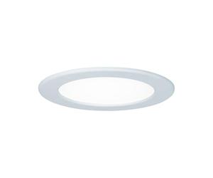 Paulmann 92059 Panel empotrable LED, plafón redondo, luz 12 W 4000 K blanco neutro, panel LED blanco IP44 resistente a salpicaduras de agua, con fuente de luz incluida