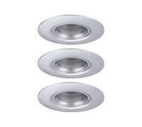 Paulmann 92113 - Foco empotrado (3 unidades, 90 mm, GU10, máx. 3x10W 230V Cromo mate Luminaria empotrada - Luminaria sin bombilla