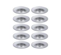 Paulmann 92119 - Foco empotrado (10 unidades, 90 mm, GU10 máx. 10x10W 230 V cromo mate Luminaria empotrada - luminaria sin bombilla