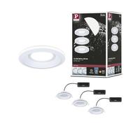 Paulmann 92248 Sormus - Foco empotrado (IP65, redondo, 100 mm, 3 x 4,8/1,5 W, 560 lm, 180 lm, 230 V, 3000 K), color blanco