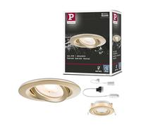 Paulmann 92403 Nova Plus IP65 - Foco empotrado (93 mm, 30 °, GU5,3 y GU10 máx. 35 W, 230/12 V, regulable, color dorado mate