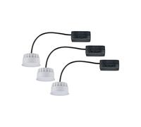 Paulmann 92473 Luminaria empotrable LED Choose módulo Coin, 3StepDim, set 3, redondo, 50mm 3x6W 3x470lm 230V 2700K satinado, reg., foco techo plástico
