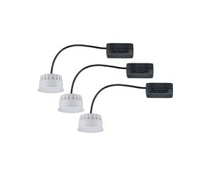 Paulmann 92473 Luminaria empotrable LED Choose módulo Coin, 3StepDim, set 3, redondo, 50mm 3x6W 3x470lm 230V 2700K satinado, reg., foco techo plástico