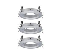 Paulmann 92484 Luminaria empotrable LED Choose Spot fijo, máx. 3x10 W, foco empotrable en el techo, aluminio torneado, lámpara empotrable, aluminio