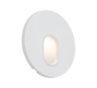 Paulmann 92924 Luminaria empotrable LED, aplique empotrable redondo, incl. 1x1,7 W, foco empotrable, blanco, Spot, plástico, lámpara empotrable 2700 K
