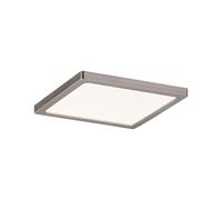 Paulmann 92940 Panel LED Areo cuadrado, incl. 1x8 W IP44 regulable, lámpara de techo, níquel mate, plafón, plástico, lámpara para sala de estar 3000 K