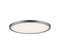 Paulmann 92946 Panel LED Areo, redondo, incl. 1x12 W, lámpara de techo, níquel mate, plafón, plástico, lámpara para sala de estar 3000 K