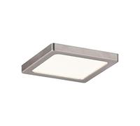 Paulmann 92954 Panel LED Areo, cuadrado, incl. 1x5 W, lámpara de techo, níquel mate, plafón, plástico, lámpara para sala de estar 3000 K