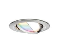 Paulmann 92964 Luminaria empotrable LED Nova Plus SmartHome Zigbee red., orientable 1x2,5 W RGBW reg., Spot, acero mate, aluminio-zinc, lámpara 2700 K