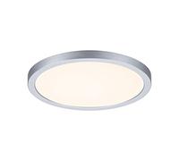 Paulmann 93034 Panel LED, luminaria empotrable Areo VariFit IP44 blanco cálido 175 mm redondo incl. 1x13 W, cromo mate, lámpara techo plástico 3000 K
