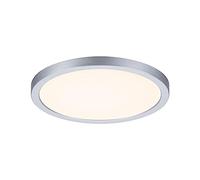 Paulmann 93051 Panel LED, luminaria empotrable Areo VariFit IP44, 3 Step Dim, 175 mm, redondo, incl. 1x13 W, regulable, cromo mate, plástico, 3000 K