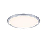 Paulmann 93052 Panel LED, luminaria empotrable Areo VariFit IP44, 3 Step Dim, 230 mm, redondo, incl. 1x16 W, regulable, cromo, plástico, 3000 K