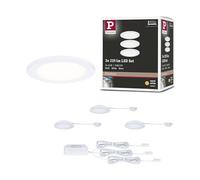 Paulmann 93115-Kit de 3 65 mm, 3 x 2,5 W, 3 x 180 LM, 230/12 V, 3000 K, Color Blanco