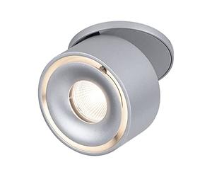 Paulmann 93374 Luminaria empotrable LED Spircle 78mm incl. 1x8,0W blanco cálido, cromo mate, aluminio, sistema de iluminación, 3000K