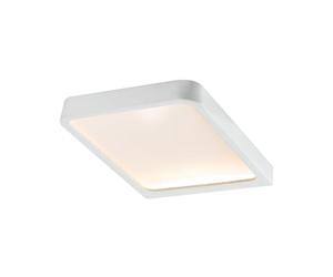 Paulmann 93583 Luminaria de superficie LED para muebles Vane, panel cuadrado, juego de 2 uds., luz para armario, incl. módulo LED 2x67 W 2700 K blanco cálido IP44 resistente a salpicaduras de agua