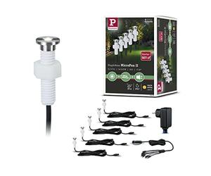 Paulmann 936.95 Juego de luminaria empotrable exterior Plug & Shine MicroPen II IP67 3000 K in river 93695 Luminaria empotrable, foco empotrable, luminaria empotrable exterior, lámpara exterior
