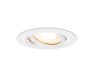 Paulmann 93661 Luminaria empotrable LED Nova, foco empotrable redondo de techo, orientable, sin fuente de luz, máx. 35 W, bastidor empotrable GU10 o GU5,3, Blanco Mate