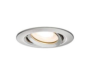 Paulmann 93662 Luminaria empotrable LED Nova, foco empotrable redondo, foco de techo, acero, orientable, sin fuente de luz, máx. 35 W, bastidor empotrable GU10 o GU5,3, Hierro Mateado
