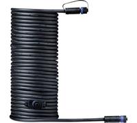 Paulmann 93928 Outdoor Plug & Shine Connector 10 m 1in-2out IP68 2x1,5 mm² 93928 Cable de extensión, cable de conexión, iluminación exterior, Negro, 10m