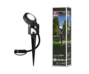 Paulmann 93934 Foco Plug & Shine Sting IP67 3000K 6W 24V ángulo de irradiación 100° 93934 iluminación exterior LED estaca iluminación para jardín