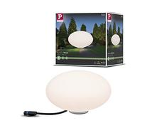 Paulmann 941.75 Objeto luminoso exterior Plug & Shine Stone IP67 3000 K 235 lm 24 V, luminaria esférica, luminaria exterior, iluminación para el jardín, iluminación para la terraza 94175