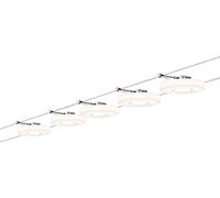 Paulmann 94109 Sistema de cable DiscLED 1 juego extensible blanco cálido 5x4W LED cromo satinado luminaria de cable luminaria de suspensión