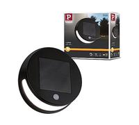 Paulmann 94265 Aplique Solar LED Helena, redondo, incl. 1x3 W, iluminación exterior, antracita, iluminación de jardín, plástico, pared exterior 3000 K