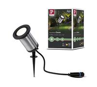 Paulmann 94285 Luminaria exterior LED Plug&Shine Spot Classic incl. 1x5,1 W IP65 prot. chorros de agua, antracita, jardín, metal, blan. cálido 3000 K