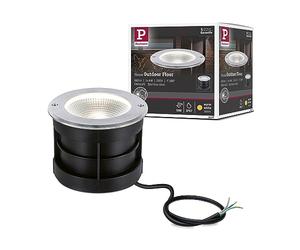 Paulmann 94387 Luminaria exterior LED empotrable en el suelo Floor IP67 incl. 1x6 W, acero inox., lámpara exterior, acero inoxidable, aluminio, 3000 K