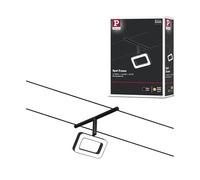 Paulmann 94486 Sistema de cable LED Marco Single Spot incl. 1x4,8 W Blanco cálido Negro mate, cromado Plástico, metal Sistema de iluminación 3000 K