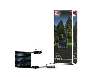 Paulmann 94596 Luminaria exterior Plug & Shine cable 5m 4 salidas IP68 negro máx. 150W negro iluminación para jardín sistema plástico