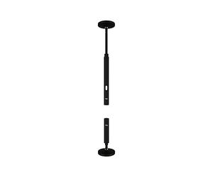 Paulmann 94602 Sistema de cables CorDuo, set de montaje, conexión a la pared, negro mate