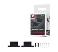 Paulmann 94622 ULine Accesorios Correa Soporte Recto Juego de 2 Negro