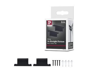 Paulmann 94622 ULine Accesorios Correa Soporte Recto Juego de 2 Negro