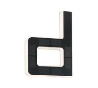 Paulmann 94653 - Número de casa solar led (IP44, luz blanca cálida, intercambiable, incluye 1 lámpara solar de 0,2 W, 3000 K)