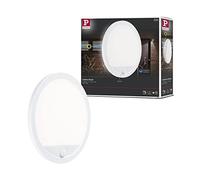 Paulmann 94662 Luminaria exterior LED panel Lamina, detector movim. IP44 red. incl. 1x14,5 W blanco cálido, blanco, panel ext. Plástico 3000 K