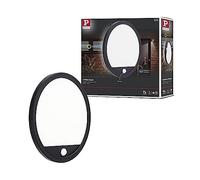 Paulmann 94664 Luminaria exterior LED panel Lamina, detector movim. IP44 red. incl. 1x14,5 W blanco cálido, negro, panel ext. Plástico 3000 K