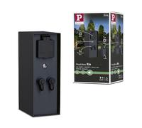 Paulmann 94701 Plug & Shine - Lámpara de exterior con sensor crepuscular, IP44, conectores 2 x 230 V, 2 x Plug & Shine 24 V
