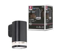 Paulmann 94718 Luminaria exterior, aplique Colum resistente al agua de mar IP44 80x112 mm máx. 20W 230 V antracita aluminio, sin lámpara GU10