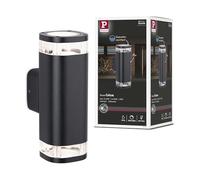 Paulmann 94719 Luminaria exterior, aplique Colum resistente al agua de mar IP44 80x112 mm máx. 20W 230 V antracita aluminio, sin lámpara GU10