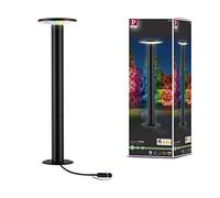 Paulmann 94750 Baliza LED Plug & Shine Plate IP44 5W 200lm regulable 600mm antracita metal/plástico RGBW+ 3000-6500K resistente al agua de mar