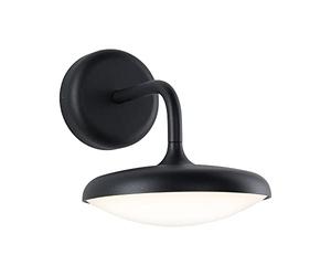 Paulmann 94758 Luminaria exterior LED aplique Nostro res. al agua de mar IP44 redonda 180x250mm 3000K 10W 900lm 230V antracita aluminio blanco cálido